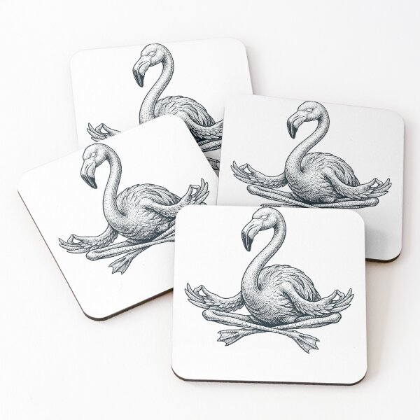 Item preview, Vintage Flamingo Yoga Lotus Meditation Lover designed and sold by DoodleTortle.