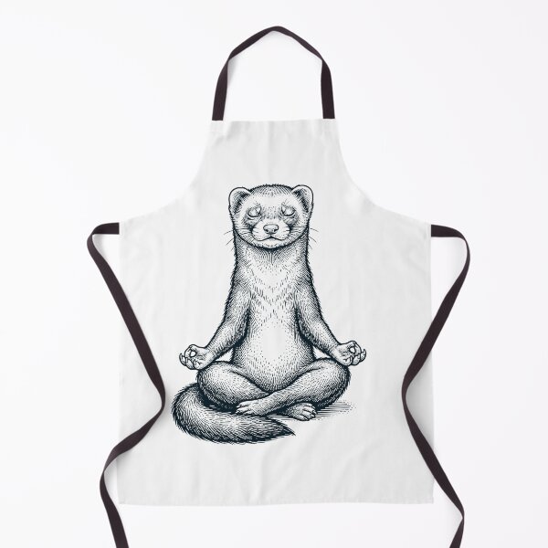 Artikelvorschau, Vintage Frettchen Yoga Lotus Meditation Liebhaber entworfen und verkauft von DoodleTortle.