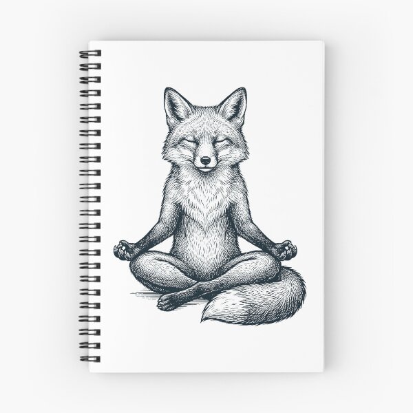 Artikelvorschau, Vintage Fox Yoga Lotus Meditationsliebhaber entworfen und verkauft von DoodleTortle.