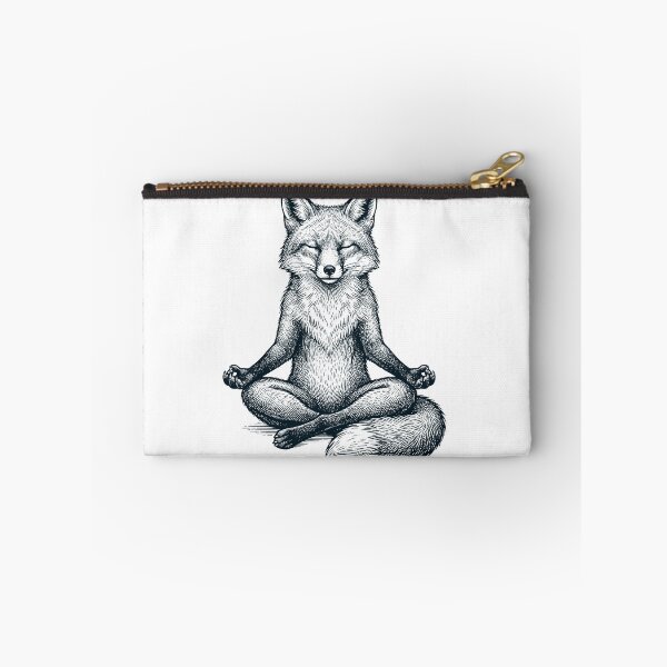 Artikelvorschau, Vintage Fox Yoga Lotus Meditationsliebhaber entworfen und verkauft von DoodleTortle.