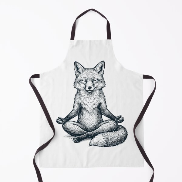 Artikelvorschau, Vintage Fox Yoga Lotus Meditationsliebhaber entworfen und verkauft von DoodleTortle.
