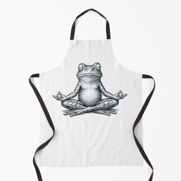 Item preview, Vintage Frog Yoga Lotus Meditation Lover designed and sold by DoodleTortle.