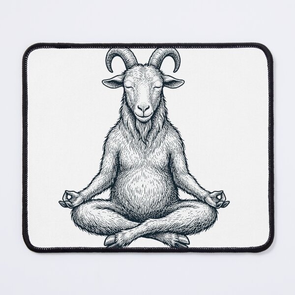 Item preview, Vintage Goat Yoga Lotus Meditation Lover Farmer designed and sold by DoodleTortle.