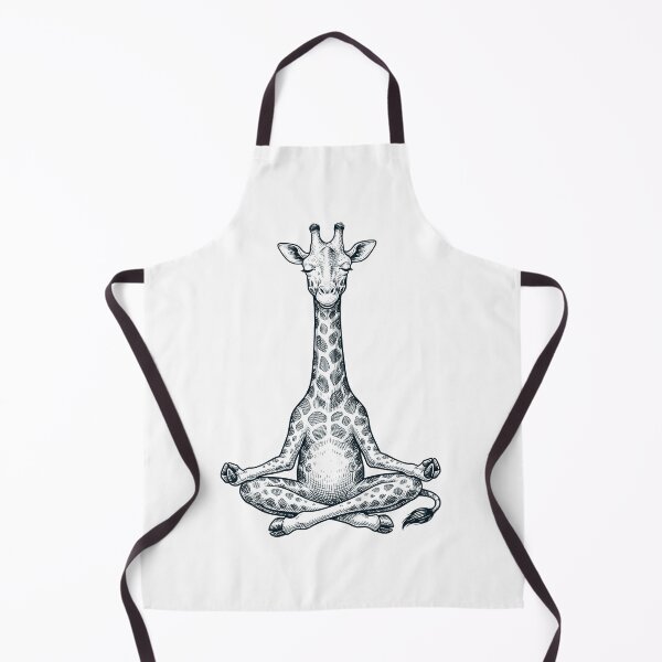 Item preview, Vintage Giraffe Yoga Lotus Meditation Lover designed and sold by DoodleTortle.