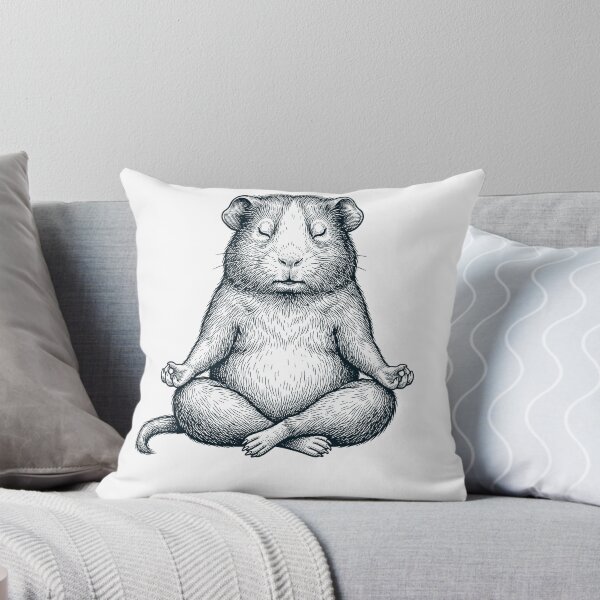 Item preview, Vintage Guinea Pig Yoga Lotus Meditation Lover designed and sold by DoodleTortle.