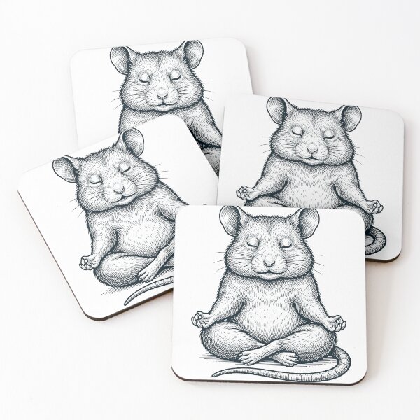 Item preview, Vintage Hamster Yoga Lotus Meditation Lover designed and sold by DoodleTortle.