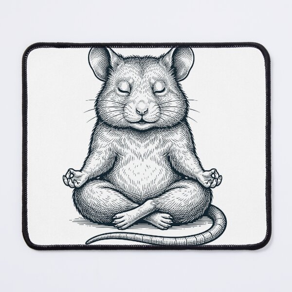 Item preview, Vintage Hamster Yoga Lotus Meditation Lover designed and sold by DoodleTortle.