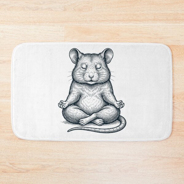 Item preview, Vintage Hamster Yoga Lotus Meditation Lover designed and sold by DoodleTortle.