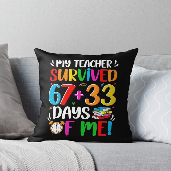 Item preview, My Teacher Survived 100 Days of School Funny Classroom  designed and sold by gladysenglish.