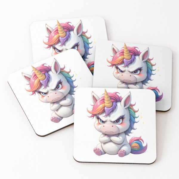 Item preview, Not Very Happy Today - Moody Unicorn designed and sold by customgif.