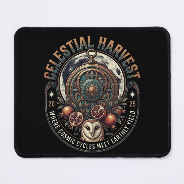 Item preview, Astrolabe & Owl – Mystical Badge designed and sold by Dogandesighn.