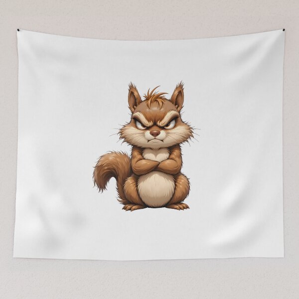 Item preview, Not in the Mood — Grumpy/Mad Squirrel designed and sold by customgif.