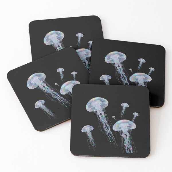 Item preview, Opalescent Luminous Jellyfish Coded Tech 3D Art designed and sold by FiveBlessings.