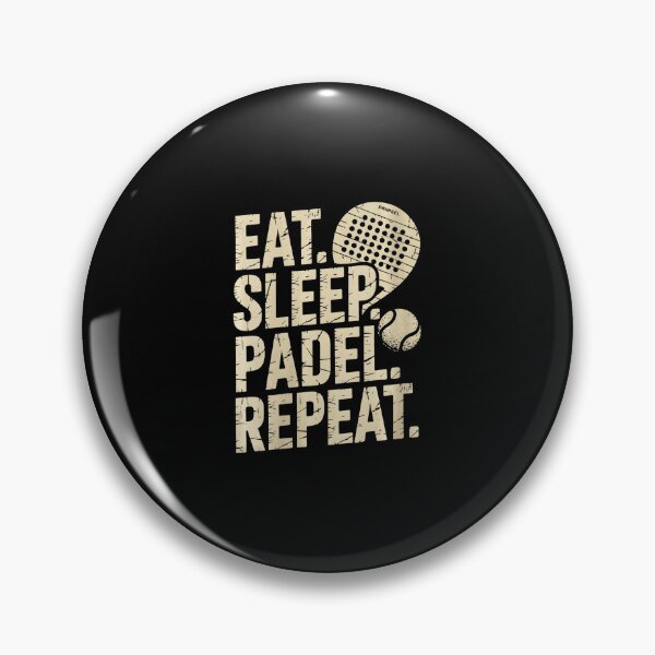 Item preview, Eat Sleep Padel Repeat Funny Padel Player Motto designed and sold by WayTBeenkenArt.