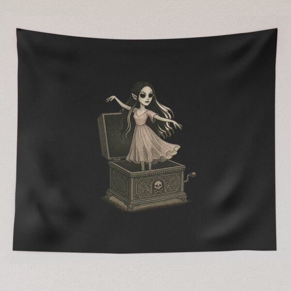 Item preview, Gothic Vampire Emerging from a Haunted Music Box designed and sold by Creep-elina.