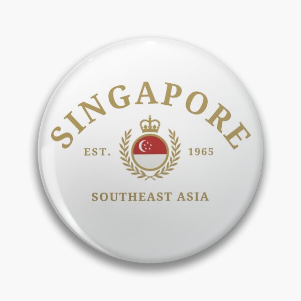 Item preview, Vintage Singapore Heritage Crest - Est. 1965 Southeast Asia designed and sold by Shopeon Designs.