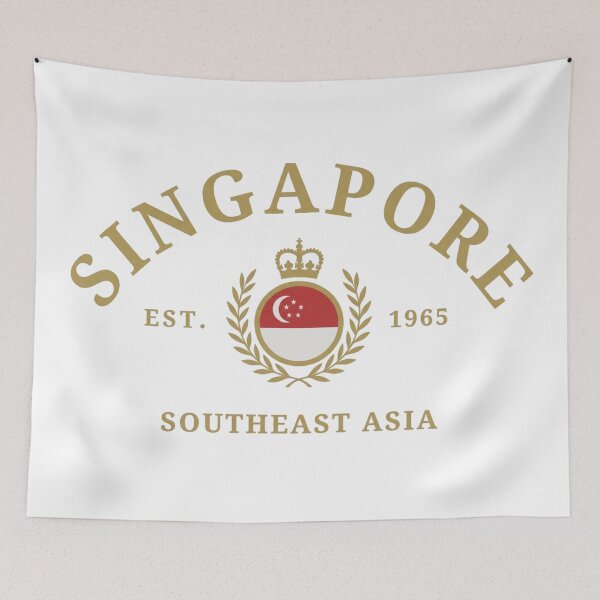 Item preview, Vintage Singapore Heritage Crest - Est. 1965 Southeast Asia designed and sold by Shopeon Designs.