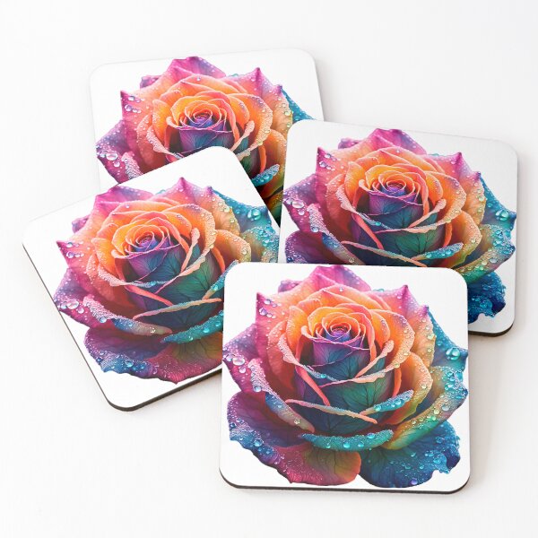 Item preview, Neon Rainbow Rose: Prism Petals - Chromatic Rose designed and sold by customgif.