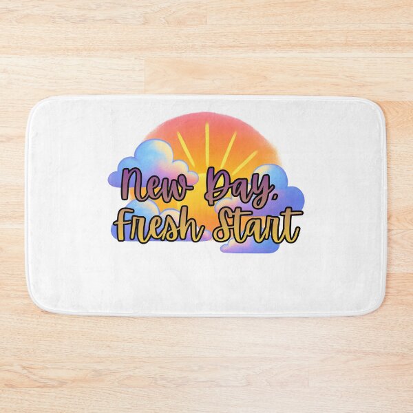 Item preview, New Day Fresh Start Motivational Sunrise Design designed and sold by LumereAndCoeur.