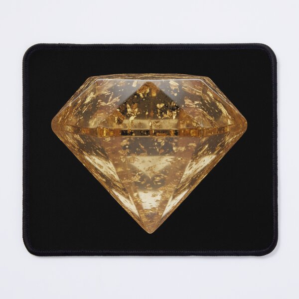 Item preview, Translucent Gold Flake Gummy Tech Diamond 3D Art designed and sold by FiveBlessings.
