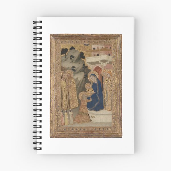 Item preview, Adoration of the Magi Giotto Style Medieval Religious Art Christian Christmas Painting Aesthetic designed and sold by CarolusMarcus.