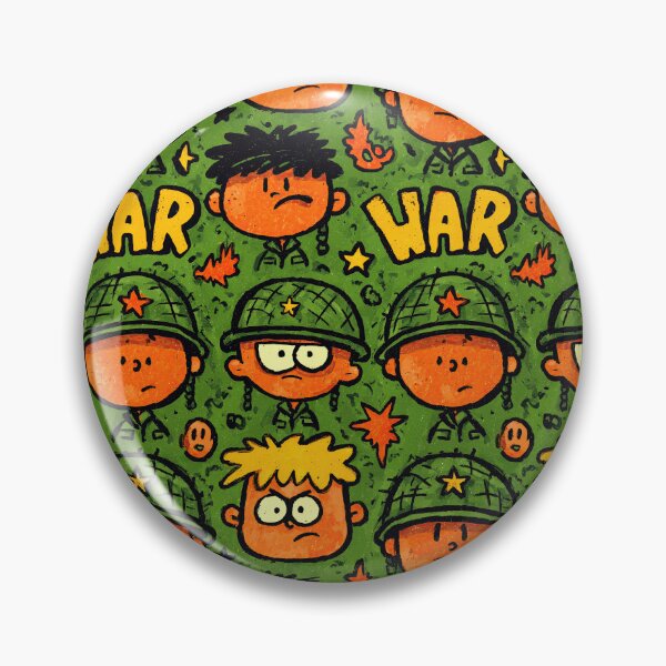 Item preview, Grumpy Doodle Soldiers and Flames Orange Pattern designed and sold by Piotrek0001.