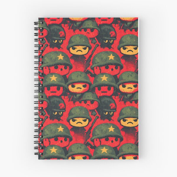 Item preview, Moody Red and Green Soldier Helmets Dark Pattern designed and sold by Piotrek0001.
