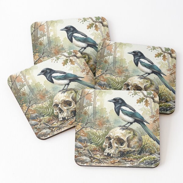 Item preview, The Magpie’s Secret: Forest Memento Mori designed and sold by Gene Lvov.
