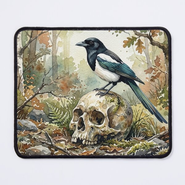 Item preview, The Magpie’s Secret: Forest Memento Mori designed and sold by Gene Lvov.