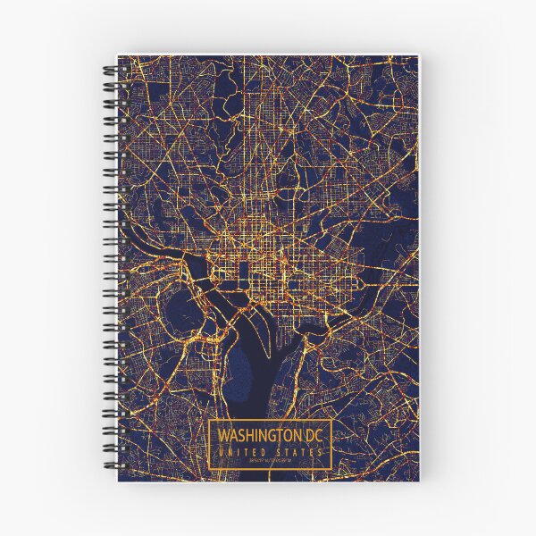 Item preview, Washington DC, USA Map - City At Night designed and sold by deMAP.