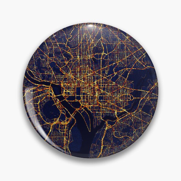 Item preview, Washington DC, USA Map - City At Night designed and sold by deMAP.