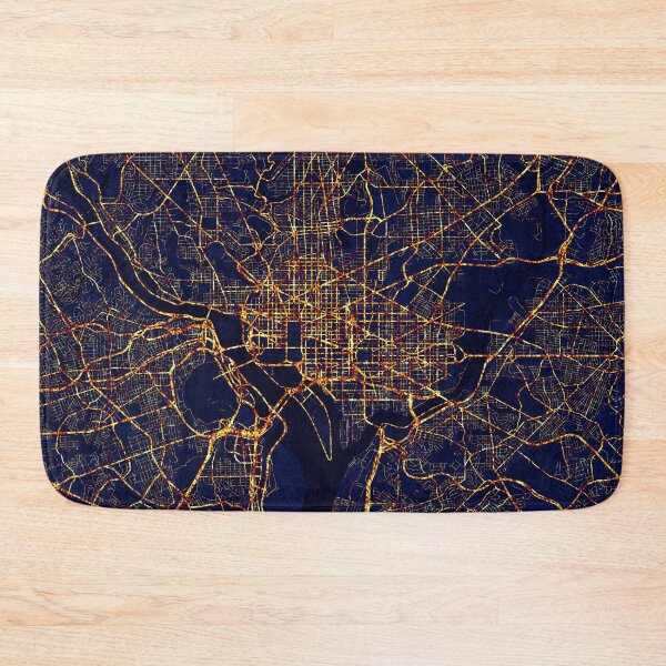 Item preview, Washington DC, USA Map - City At Night designed and sold by deMAP.