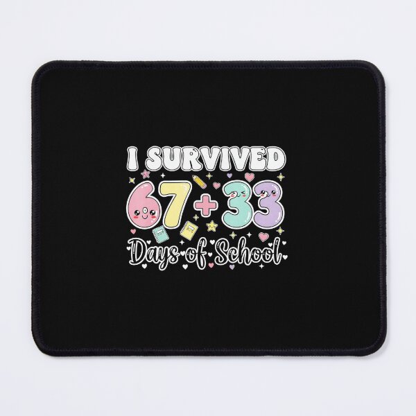 Item preview, I Survived 67+33 Days Of School Funny Student Milestone designed and sold by gladysenglish.