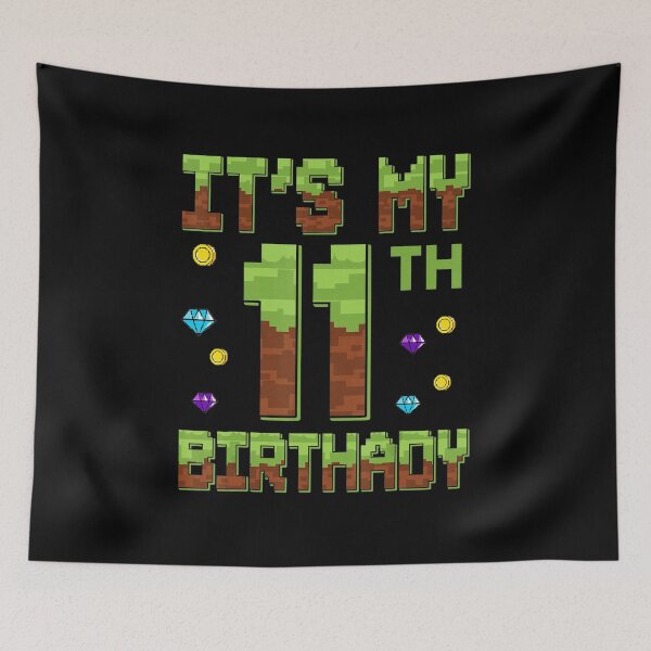 Item preview, It's My 11th Birthday Pixel Gamer Style designed and sold by FGTV2021.