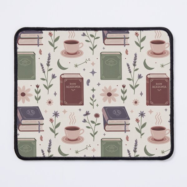 Item preview, Dark Academia Books Coffee Lavender Seamless Pattern - Cozy Literary Repeat designed and sold by Midnight Veil Designs.