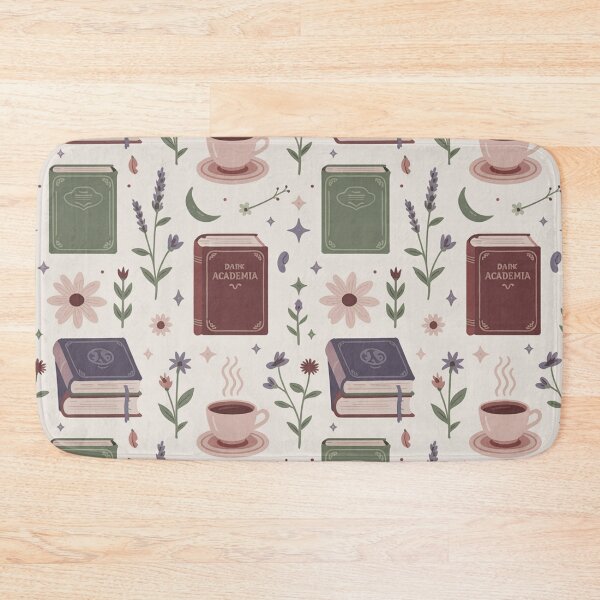 Item preview, Dark Academia Books Coffee Lavender Seamless Pattern - Cozy Literary Repeat designed and sold by Midnight Veil Designs.