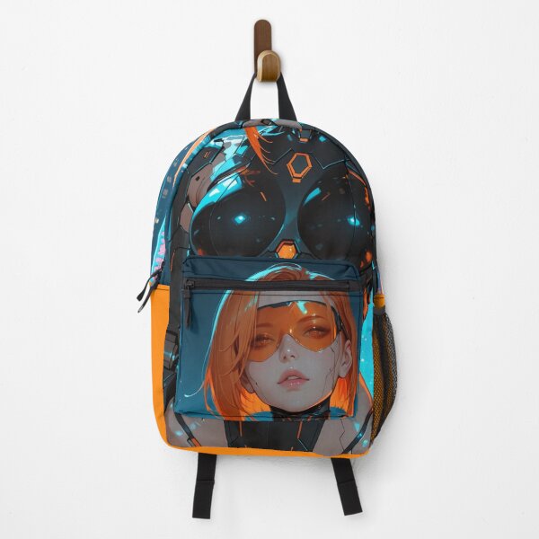 Item preview, Orange Visor – Cyberpunk City Anime Illustration designed and sold by Planet Utoppia.