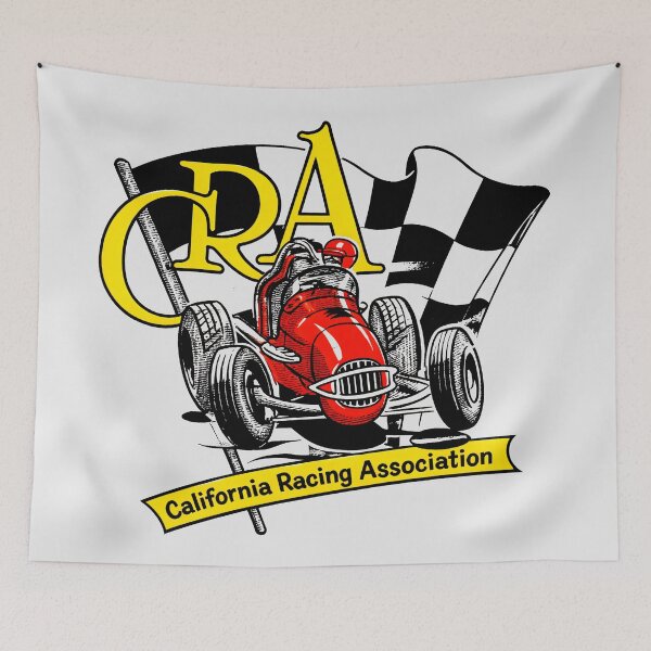 Item preview, Vintage CRA Sprint Car Ascot Park Dirt Track Racing Logo Art designed and sold by EdGraphy.