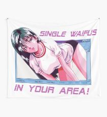 Tela decorativa Vaporwave Future Funk Waifu Thing