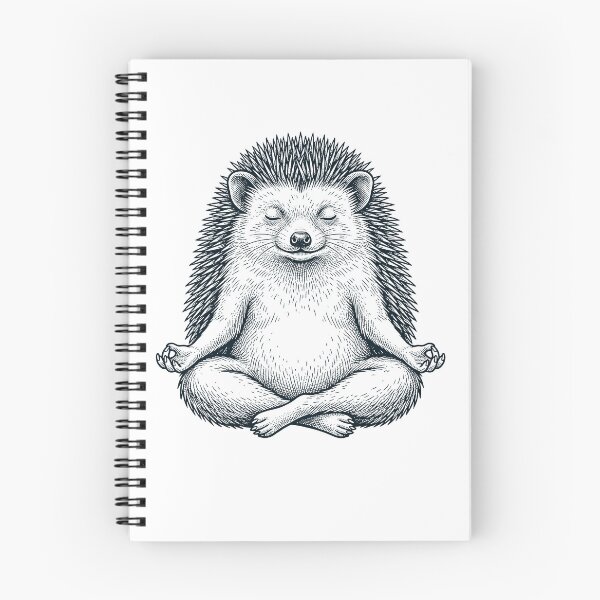 Artikelvorschau, Vintage-Igel-Yoga-Lotus-Meditationsliebhaber entworfen und verkauft von DoodleTortle.