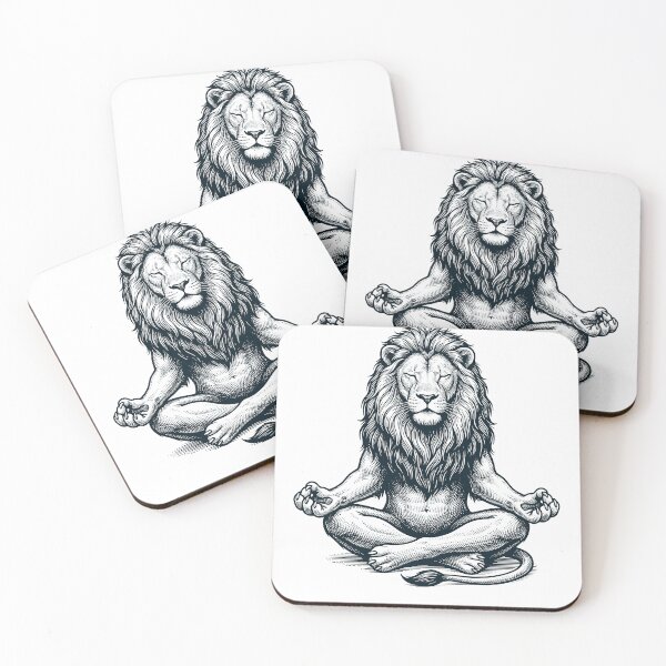 Item preview, Vintage Lion Yoga Lotus Meditation Lover designed and sold by DoodleTortle.