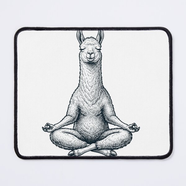 Item preview, Vintage Llama Yoga Lotus Meditation Alpaca Lover designed and sold by DoodleTortle.