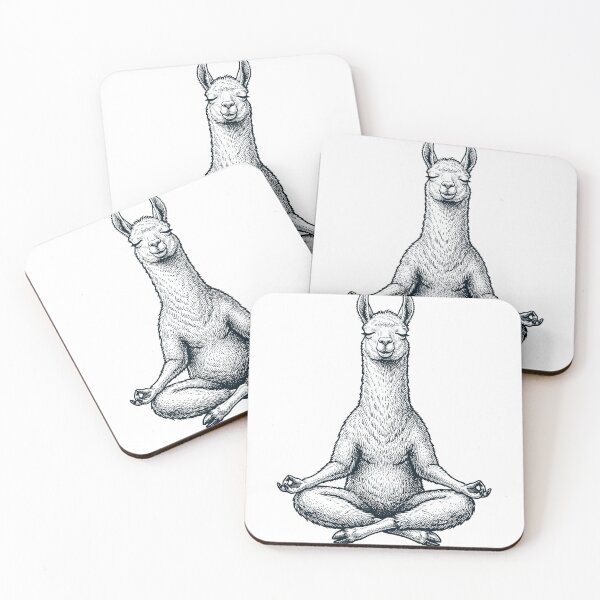 Item preview, Vintage Llama Yoga Lotus Meditation Alpaca Lover designed and sold by DoodleTortle.