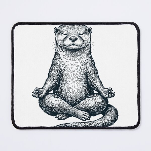 Item preview, Vintage Otter Yoga Lotus Meditation Lover designed and sold by DoodleTortle.