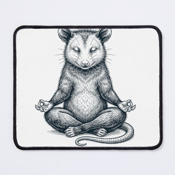 Item preview, Vintage Opossum Yoga Lotus Meditation Lover designed and sold by DoodleTortle.