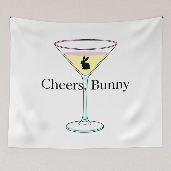 Item preview, easter cocktails Cheers, Bunny designed and sold by Uglyandcute.