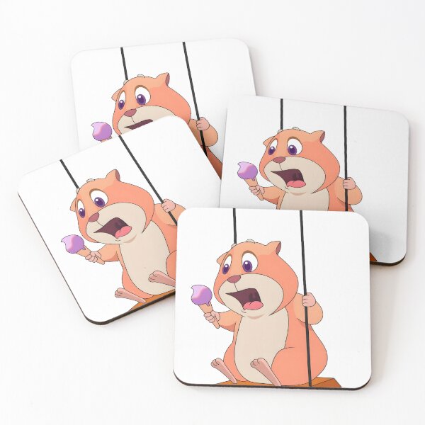 Item preview, Surprised Hamster on Swing with Ice Cream designed and sold by PholPol1959.