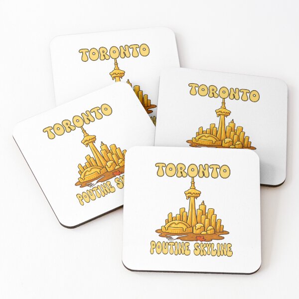 Item preview, Toronto Poutine Skyline CN Tower – Funny Canadian Food City Illustration designed and sold by Globalcitytees.