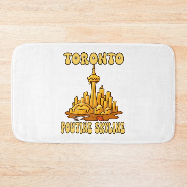 Item preview, Toronto Poutine Skyline CN Tower – Funny Canadian Food City Illustration designed and sold by Globalcitytees.