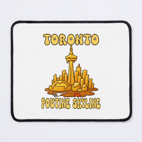 Item preview, Toronto Poutine Skyline CN Tower – Funny Canadian Food City Illustration designed and sold by Globalcitytees.